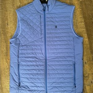 Men's Quilted Blue Vest